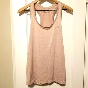 EUC Under Armor blush colored razorback tank